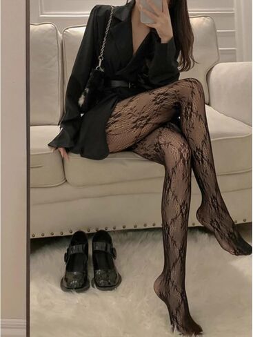 شبكة جوارب النساء مثير شبكة صيد السمك الملابس الداخلية لوليتا جوارب طويلة Kawaii مطبوعة الجوارب القوطية تخزين الصيف طماق in Saudi Arabia