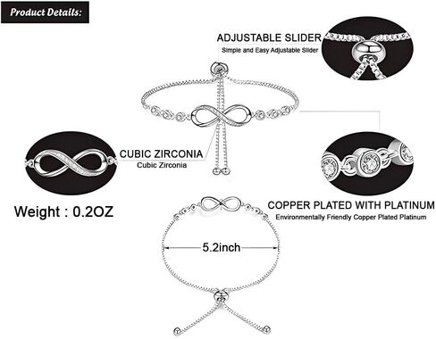 I'm Sorry Bracelet For Her, Forgive Me Gifts For Wife, Apology Bracelet Birthday Gifts For Women, I Love You I am Sorry Infinity Bracelets, I’m Sorry For Hurting You Bracelets With Card And Gift Box in Kuwait