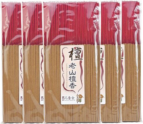I H INCENSE HOUSE+ – Laoshan Sandalwood Incense Sticks 30cm, 300g (Approx. 400–420 Slim & Low Smoke Fine Joss Sticks) – Traditional Taiwanese Bamboo-Core Incense (1) in Saudi Arabia