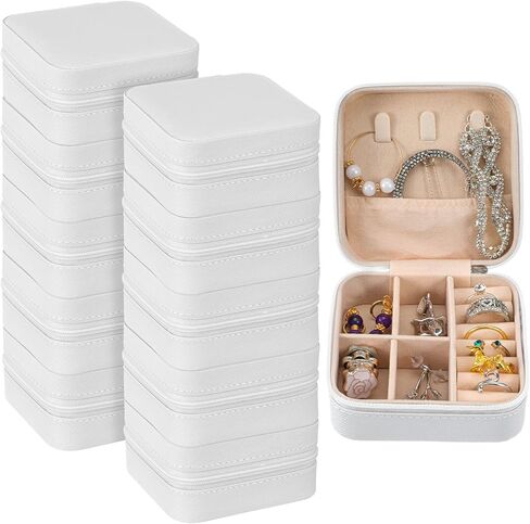 MAQUITA 10 Pcs Jewelry Travel Case, Bridesmaid Gifts, Velvet Portable Travel Organizer Small Jewelry Box Bridesmaid Proposal Gifts Box Mini Storage in Saudi Arabia