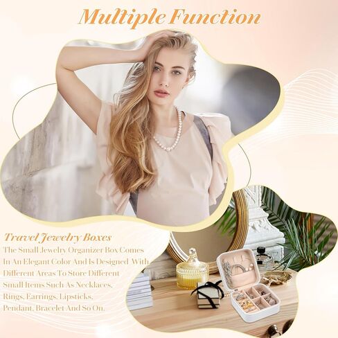 MAQUITA 10 Pcs Jewelry Travel Case, Bridesmaid Gifts, Velvet Portable Travel Organizer Small Jewelry Box Bridesmaid Proposal Gifts Box Mini Storage in Saudi Arabia