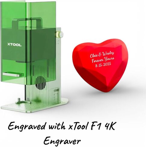 Custom Text Engraved Heart Ring Box with LED Light – Personalized Red Jewelry Case for Engagement & Wedding in Saudi Arabia