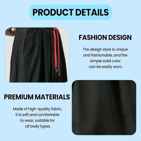 Men’s Athletic Joggers - Black Loose Cuffed Pants, Baggy Harlan Sweatpants with Sizes for Workout & Casual in Saudi Arabia