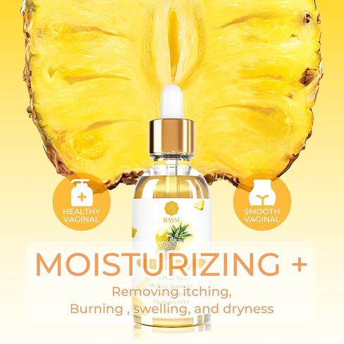 3 Packs Yoni Oil for Women - Feminine Care Oil - All Natural Vaginal Essential Oils, Reduces Odor, Restores pH Balance and Wetness, 1 fl oz/pc Strawberry Pineapple Peach Scent in Saudi Arabia
