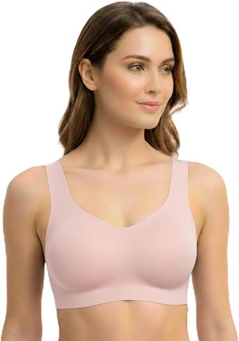 Fujiyama Women's Wireless Comfort Seamless Full Coverage Triangle Breathable Bralette Bra in Saudi Arabia