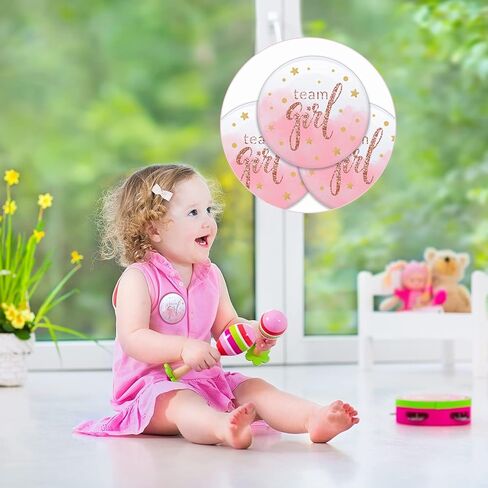 Outus 80 Pieces Gender Reveal Button Pins 1.5 Inch Team Girl Team Boy Gender Reveal Party Decorations Round Pink Girl and Blue Boy Decorative Pins for Baby Shower Party Favor Supplies in Saudi Arabia