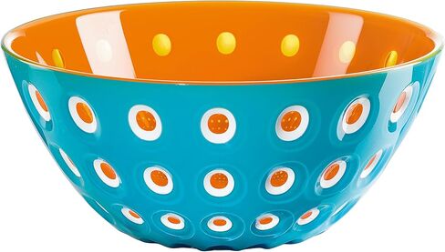 Guzzini Le Murrine Bowl Ø20, Blue/Orange. Completely Made in Italy Using Exclusive Three-Color Technology in Saudi Arabia