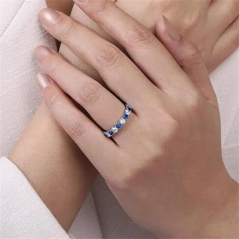 Shiny Round Cubic Zirconia Promise Rings for Women Everyday Wearable Jewelry in Saudi Arabia