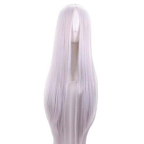 75cm Long Straight Hair Black No Bangs Heat Resistant Cosplay/Party Full Wigs in Saudi Arabia