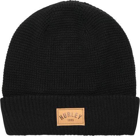 Hurley Womens Beanie Hat - Fleece Lined Ribbed Knit Winter Hats for Women Medium Fit Acrylic Beanies for Fall Snow Ski in Saudi Arabia
