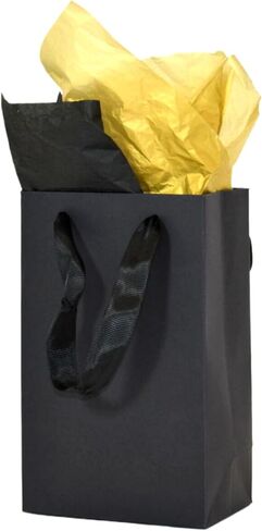 أكياس هدايا Juneshe متوسطة الحجم مع مقابض وورق أنسجة ، 4 أكياس هدايا بيضاء ، 7 "× 4" × 9 " in Kuwait