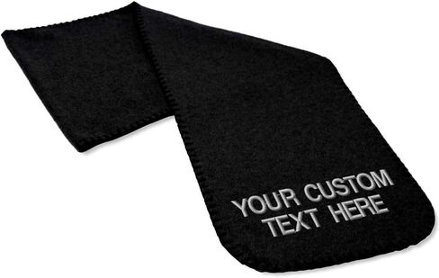Custom Text Personalized Polar Fleece Thermal Unisex Adult Winter Scarf in Saudi Arabia