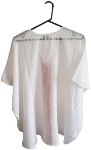 Ethiopian Dresses, Eritrean Dresses, Tunic, Shall, Pull Over, Ponchos, Scarf, Boho Chic, Organic Cotton Top. Women Casual top, Oversize top White in Saudi Arabia