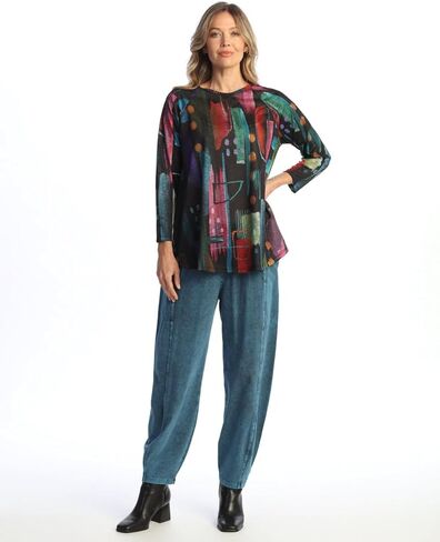 Jess & Jane Raglan A-Line Drape Top - 62 in Saudi Arabia