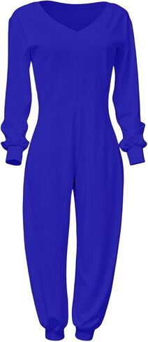 Long Sleeve Jumpsuit For Women Sexy Off Shoulder V Neck Tops Baggy Pants Club Party Outfits Tracksuit Streetwear in Saudi Arabia
