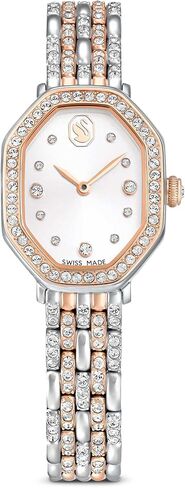 Swarovski Dextera Octagon Watch, Swiss Made, Metal Bracelet, Silver Tone, Rose Gold-Tone Finish in Saudi Arabia