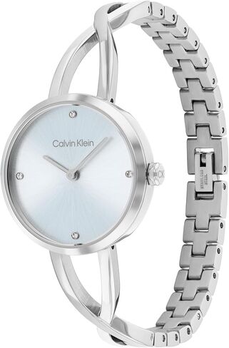 Calvin Klein Sculpted Embrace - Women's 2H Quartz Slim Watch - Stainless Steel Bangle - A Modern Stylish Timepiece for Her - 28mm in Saudi Arabia