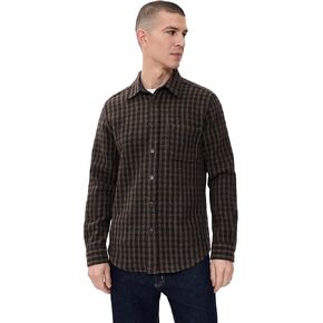 Portuguese Flannel Men's Merino Tweed Check Overshirt in Kuwait