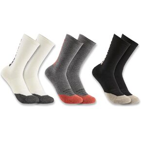 Carhartt womens Midweight Cotton-tencel Logo Crew Sock 3 Pack in Saudi Arabia