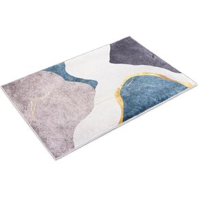 Washable Runner Rug, 2x8 Vintage Kitchen Runner Rug with Non-Slip Backing and Soft Low Pile, Long Carpet for Entryway Indoor, Kitchen, Bedroom, Bathroom and Laundry Room (Gray) in Saudi Arabia