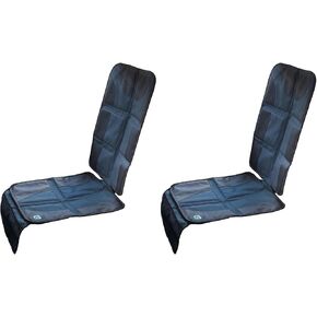 Toddleroo by North States On-The-Go Large Car Seat Protector for Child Car Seat, Protects Car Upholstery, Slip-Resistant Backing, 2 Mesh Storage Pockets, Navy in Kuwait