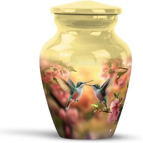 Blue Hummingbird Urns for Human Ashes Adult Female - Small Cremation Purple Urns for Ashes Men - Tiny Memorial Keepsakes Cloud Urn for Adult Male & Female - Decorative Urn for Mom & Dad 3 Inch in Saudi Arabia