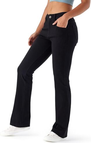 High Waisted Bootcut Jeans for Women, Fitted with Soft Stretch Fabric for Straight Leg Fit & Jeggings Comfort in Saudi Arabia