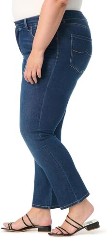 Gloria Vanderbilt Womens Tummy Sculpt Front Zip Straight Leg Jean Plus in Saudi Arabia
