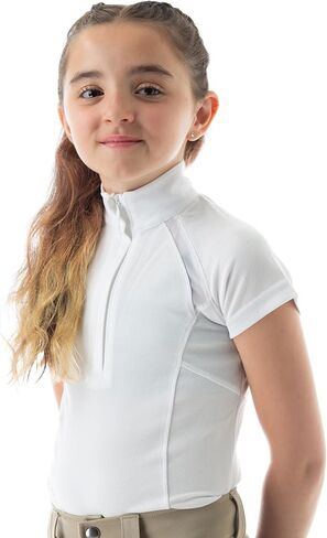 Equinavia Lotta Kids Equestrian Short Sleeved Show Shirt with Cooling Mesh in Saudi Arabia