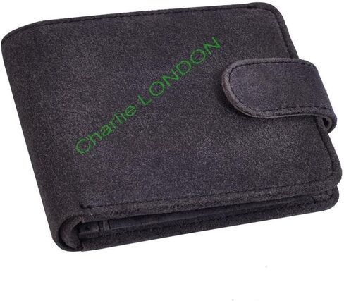 Mens Grey Cracker Leather Wallet in Saudi Arabia