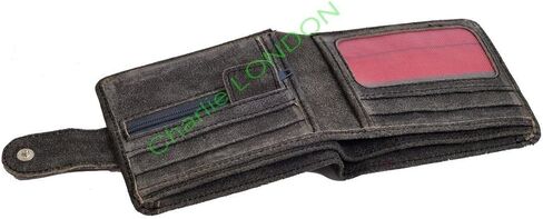 Mens Grey Cracker Leather Wallet in Saudi Arabia