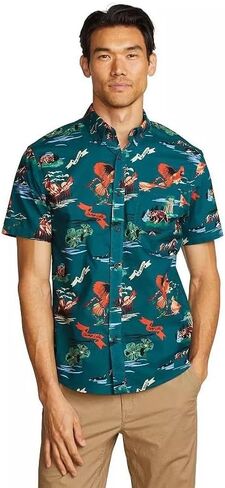 Eddie Bauer Men's Baja Short-Sleeve Shirt-Print in Kuwait