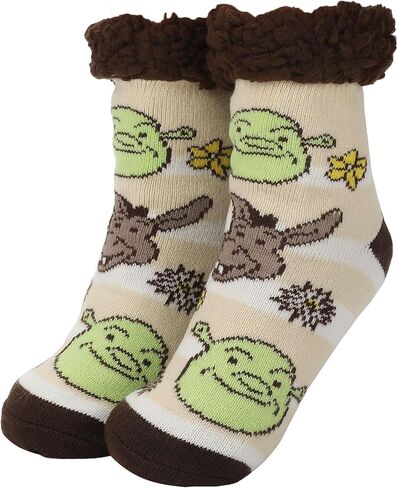 جوارب نسائية مريحة من Bioworld Shrek Shrek & Donkey With Flowers in Kuwait