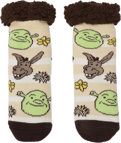 جوارب نسائية مريحة من Bioworld Shrek Shrek & Donkey With Flowers in Kuwait