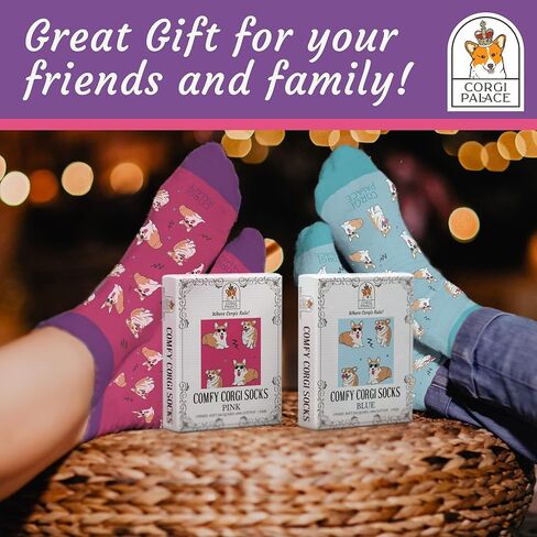 Comfy Corgi Socks, Cute Corgi Socks, Universal Fit, Super Fun Corgi Gifts for Corgi Lovers, Corgi Socks for Men & Women in Saudi Arabia