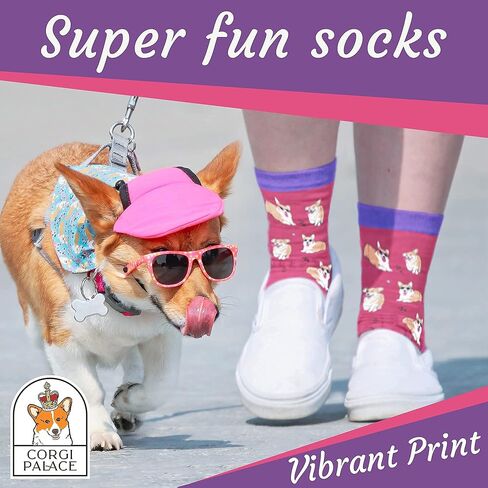 Comfy Corgi Socks, Cute Corgi Socks, Universal Fit, Super Fun Corgi Gifts for Corgi Lovers, Corgi Socks for Men & Women in Saudi Arabia
