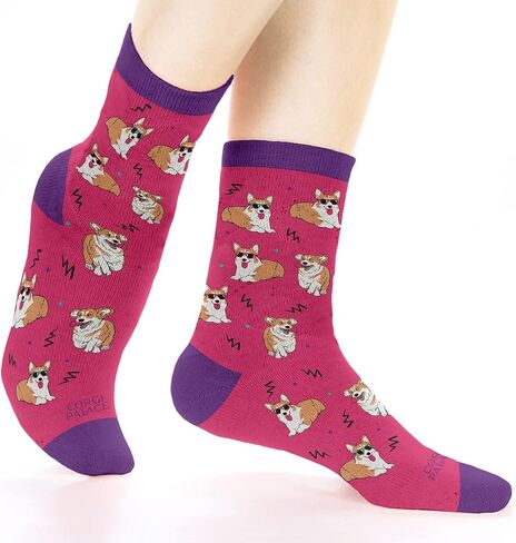 Comfy Corgi Socks, Cute Corgi Socks, Universal Fit, Super Fun Corgi Gifts for Corgi Lovers, Corgi Socks for Men & Women in Saudi Arabia