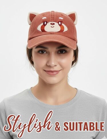 InnoBeta Red Panda Gifts for Women Men, Red Panda Cap Embroidered Adjustable Hat Gifts Accessory for Birthday & Christmas in Saudi Arabia