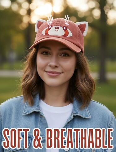 InnoBeta Red Panda Gifts for Women Men, Red Panda Cap Embroidered Adjustable Hat Gifts Accessory for Birthday & Christmas in Saudi Arabia