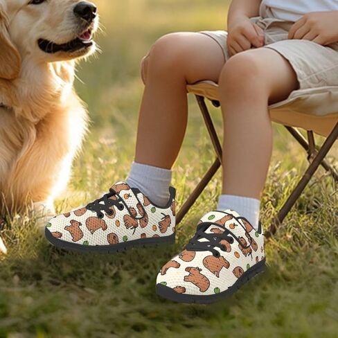 Kids Cute Sneakers for Girls School Single Buckle Sports Shoes Breathable Lightweight Walking Running Shoes in Saudi Arabia