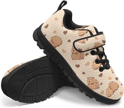 Kids Cute Sneakers for Girls School Single Buckle Sports Shoes Breathable Lightweight Walking Running Shoes in Saudi Arabia