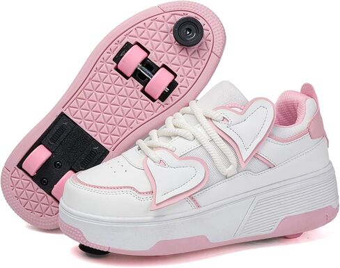 Children's Roller Skates Shoes 4 Wheels for Girls Retractable Roller Skates for Indoor Outdoor Party All Seasons in Saudi Arabia