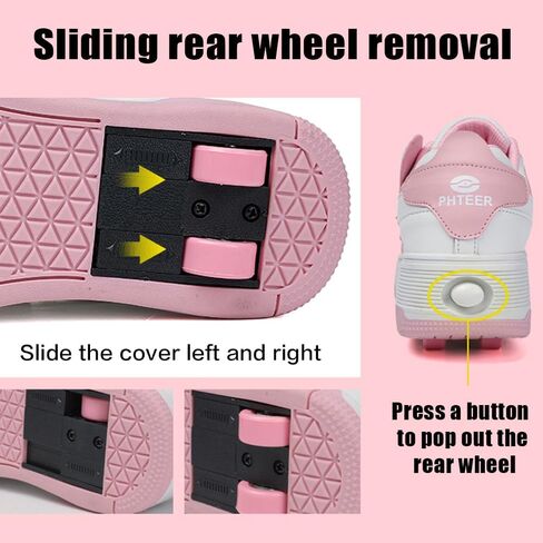 Children's Roller Skates Shoes 4 Wheels for Girls Retractable Roller Skates for Indoor Outdoor Party All Seasons in Saudi Arabia