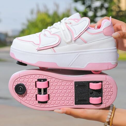Children's Roller Skates Shoes 4 Wheels for Girls Retractable Roller Skates for Indoor Outdoor Party All Seasons in Saudi Arabia