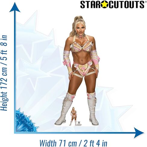 Star Cutouts SC4587 Tiffany Stratton WWE Cardboard Cut Out ارتفاع 172 سم - مثالي للمعجبين والحفلات والاحتفالات in Saudi Arabia