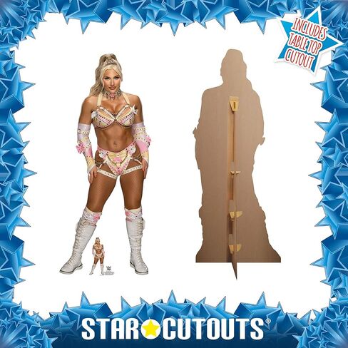 Star Cutouts SC4587 Tiffany Stratton WWE Cardboard Cut Out ارتفاع 172 سم - مثالي للمعجبين والحفلات والاحتفالات in Saudi Arabia