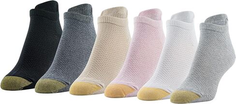 GOLDTOE Womens Henley Tab No Show Socks, 6-pairs in Saudi Arabia