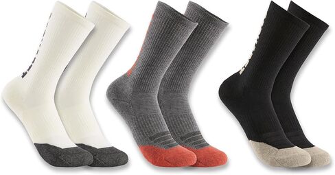 Carhartt womens Midweight Cotton-tencel Logo Crew Sock 3 Pack in Saudi Arabia