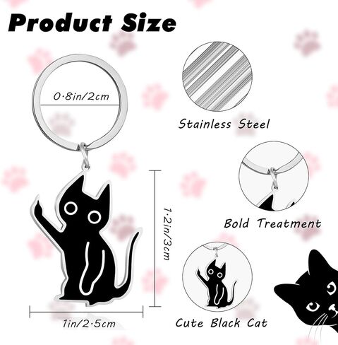 Cat key Chain, Cute Keychain for Women Cool Stuff Decor Cat Keychain Gifts For Cats Lover Funny Gift for Women in Saudi Arabia