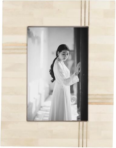 Cruiser’s Caché | White Bone Inlay Photo or Picture Frame | (White 5x7) in Kuwait